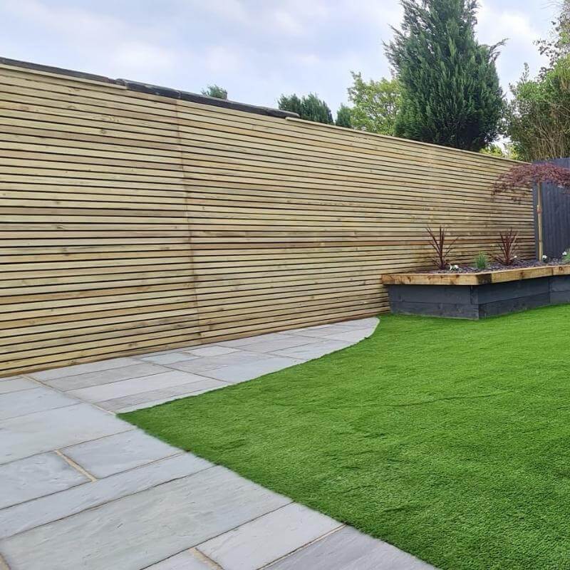 Pressure Treated Slatted Fence Panel - Image 4