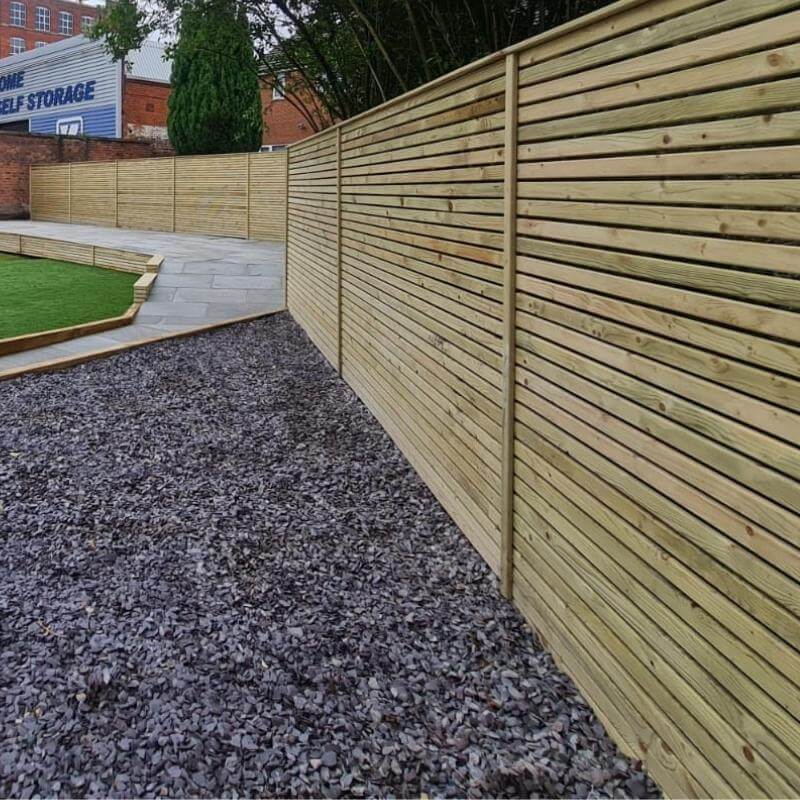 Pressure Treated Slatted Fence Panel - Image 3