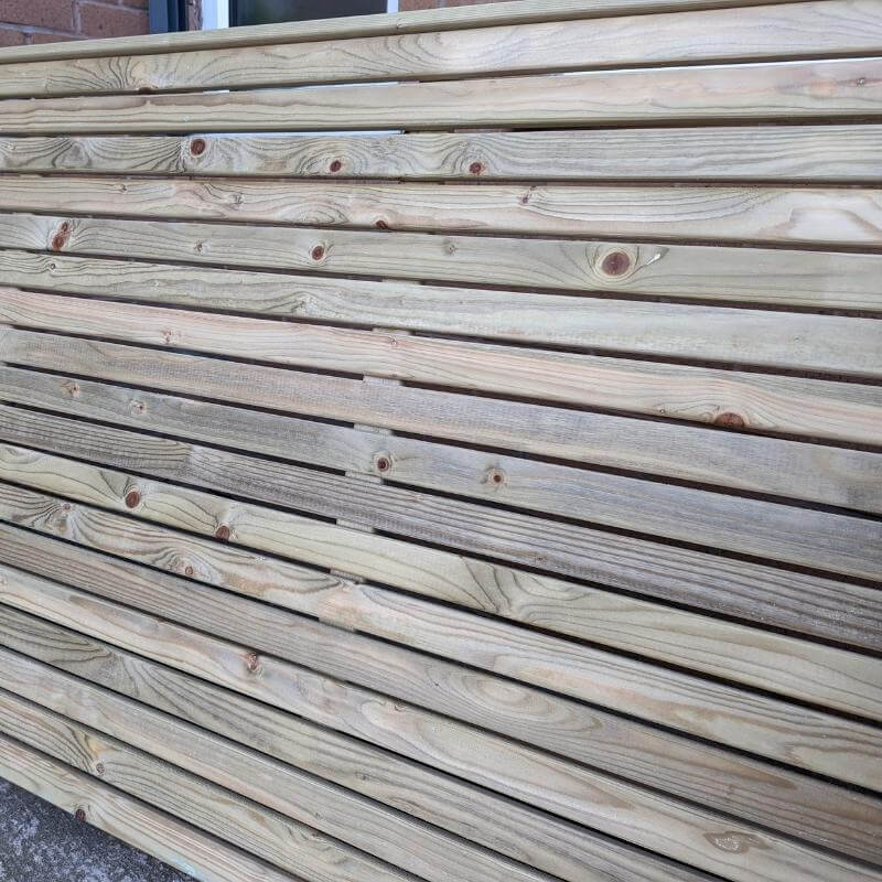 Pressure Treated Slatted Fence Panel - Image 9