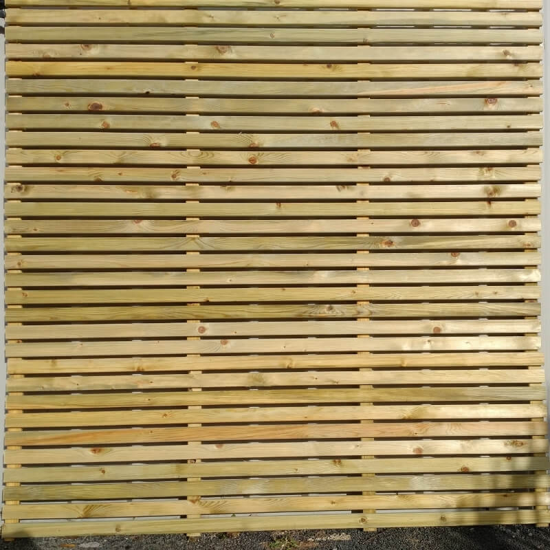 Pressure Treated Slatted Fence Panel - Image 2
