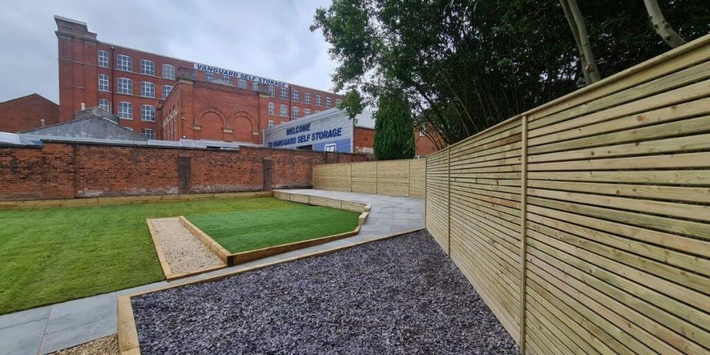Our 1800mm x 1800mm pressure treated fence panels have been used within this Greater Manchester project.