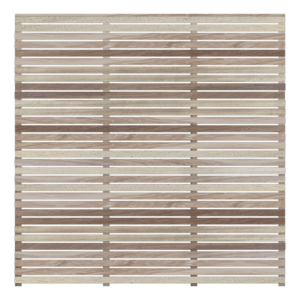 Iroko Slatted Fence Panel