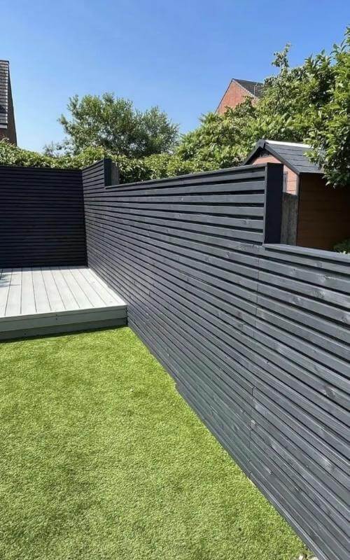 Our tanalised panels are ideal for staining to a darker colour.