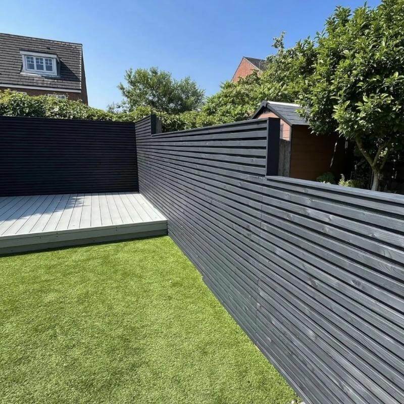 Staining solutions are an ideal way to add a darker effect to your garden.