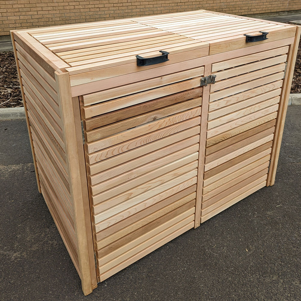 Cedar Slatted Bin Store - Image 2
