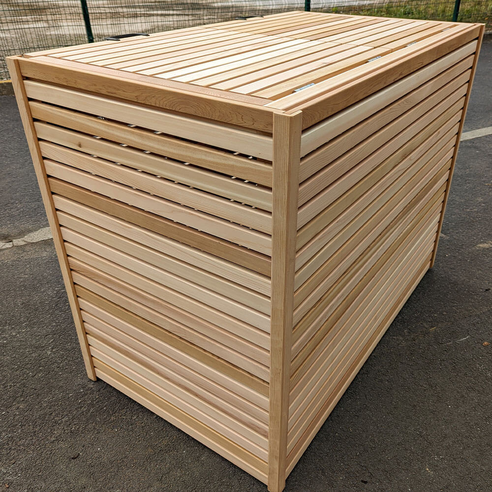 Cedar Slatted Bin Store - Image 4