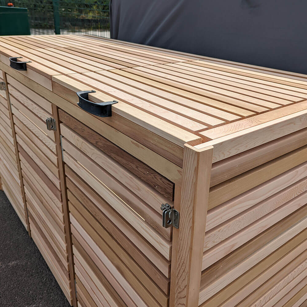 Cedar Slatted Bin Store - Image 6