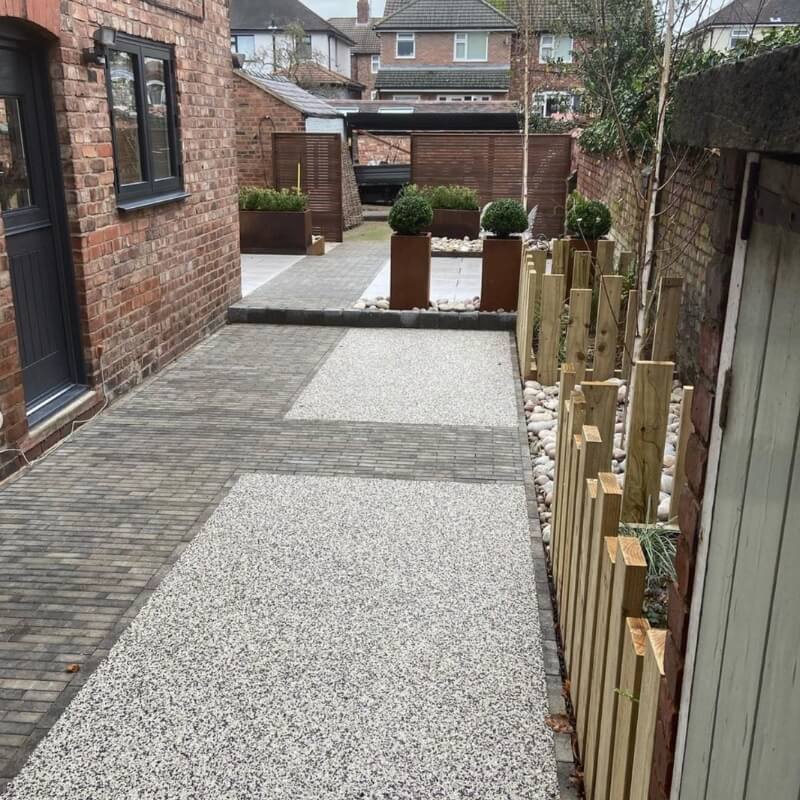 The planters used within this project are Corten Steel.